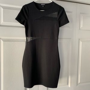BLACK EXPRESS DRESS W/ CUTOUTS